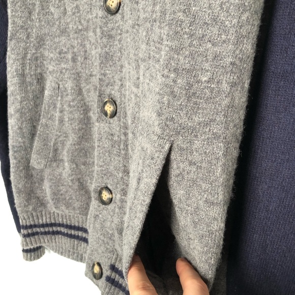 Frederik Anderson Copenhagen Wool Varsity Style Cardigan - Picture 4 of 6